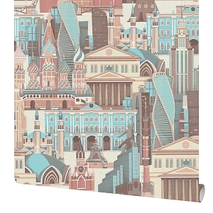 Обои бумажные Московская обойная фабрика Россия многоцветные 0.53 м 6377-8